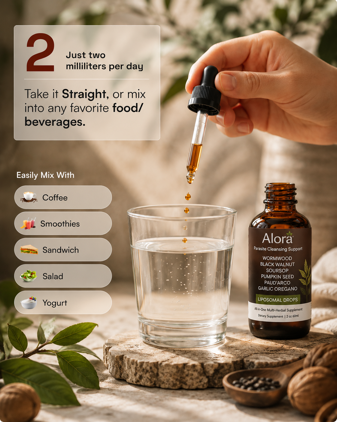 Alora Black Walnut Wormwood Cleanse