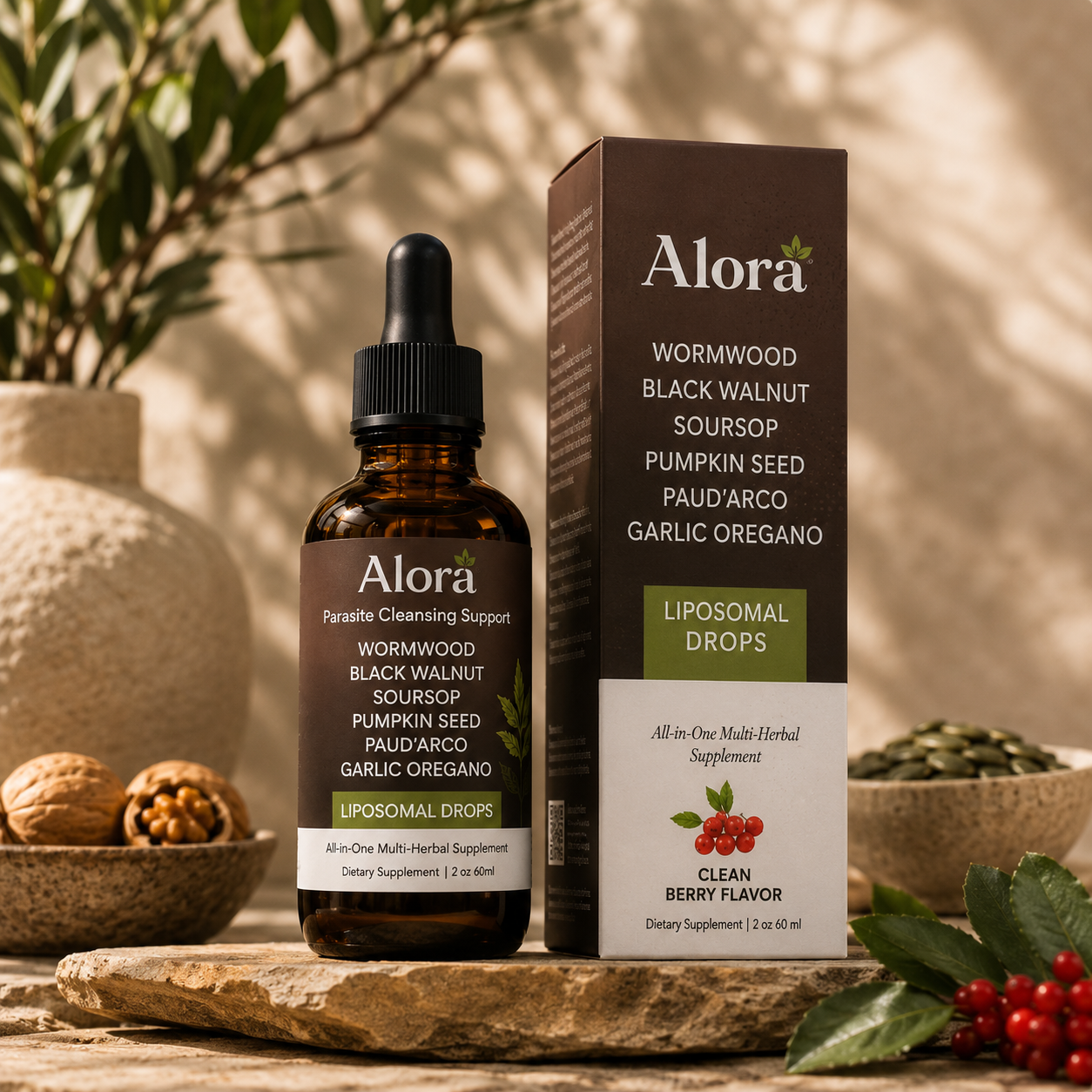 Alora Black Walnut Wormwood Cleanse