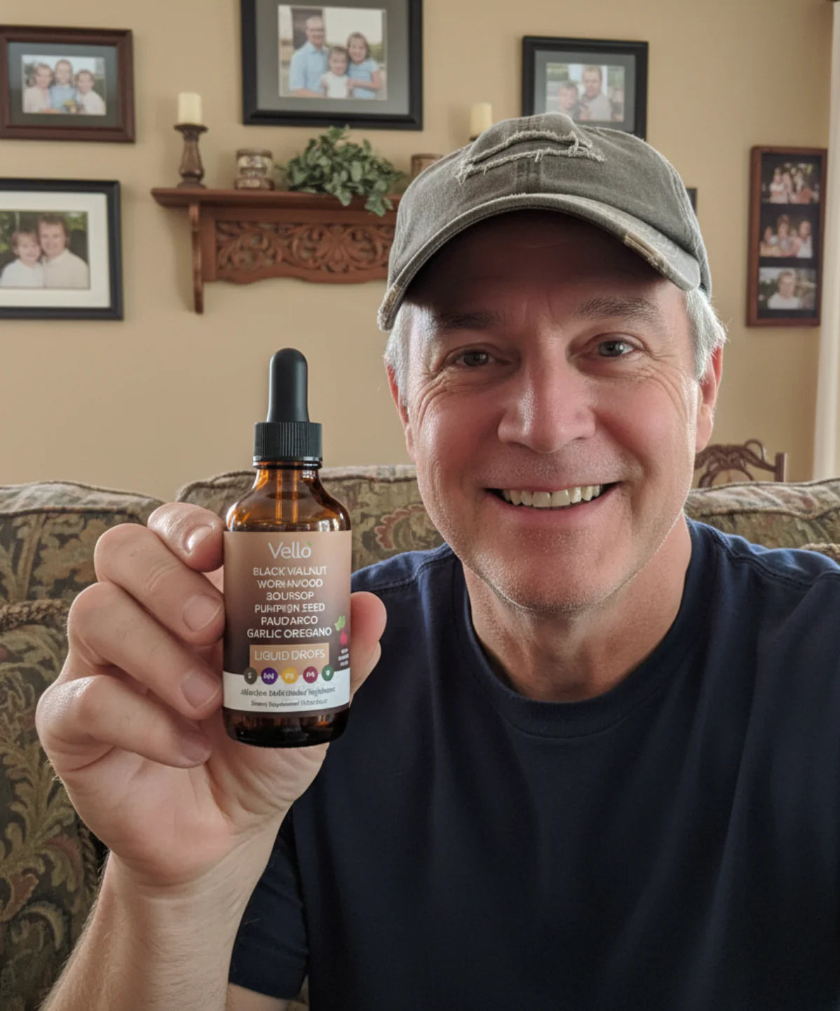 Customer holding the product