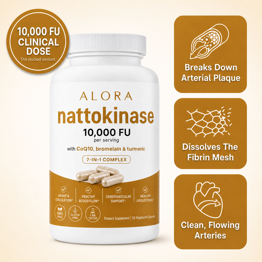Alora Nattokinase 10,000 FU Clinical Strength